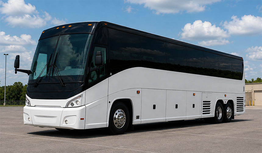 56-passenger charter bus in Oklahoma City, OK